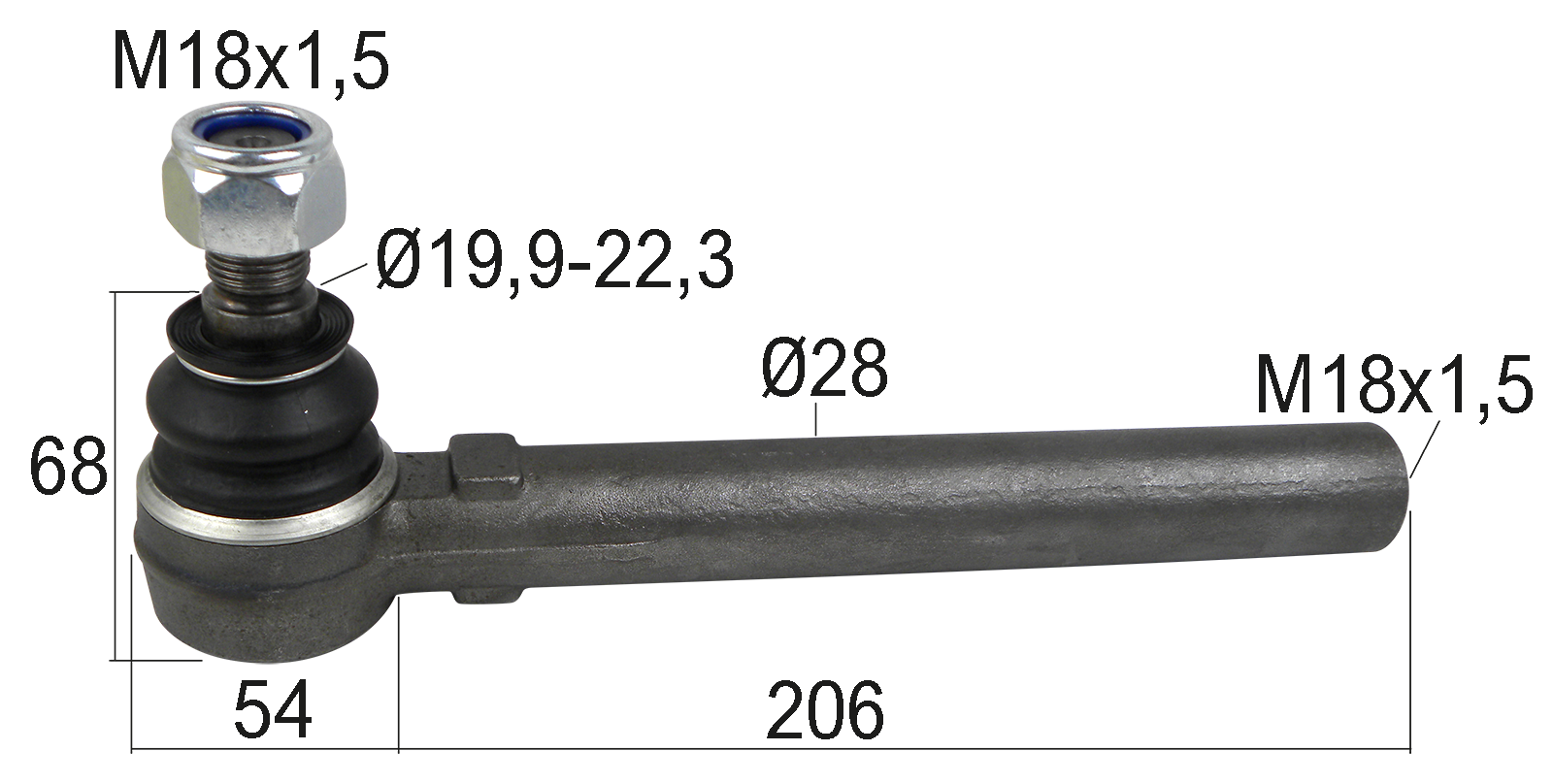 Kugelgelenk M18x1,5