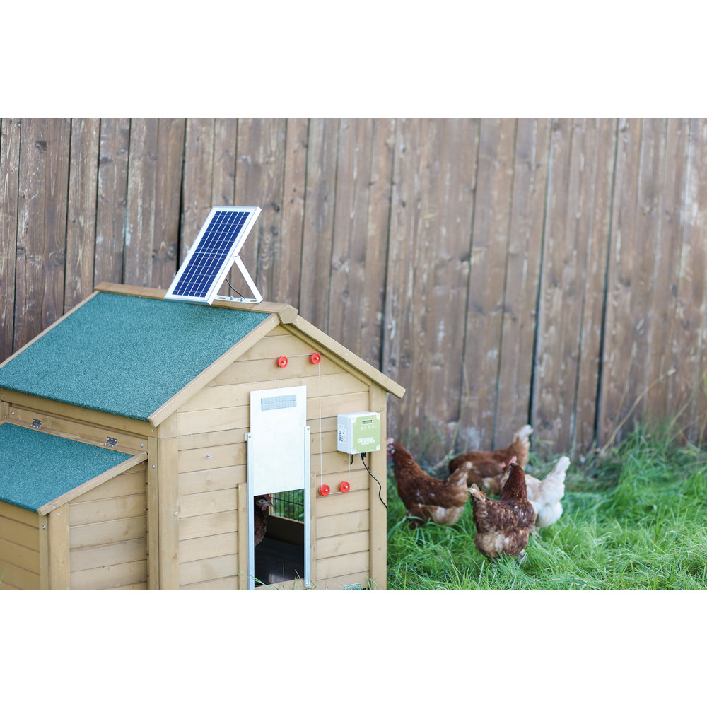 Solar-Akku-Set für Hühnertür