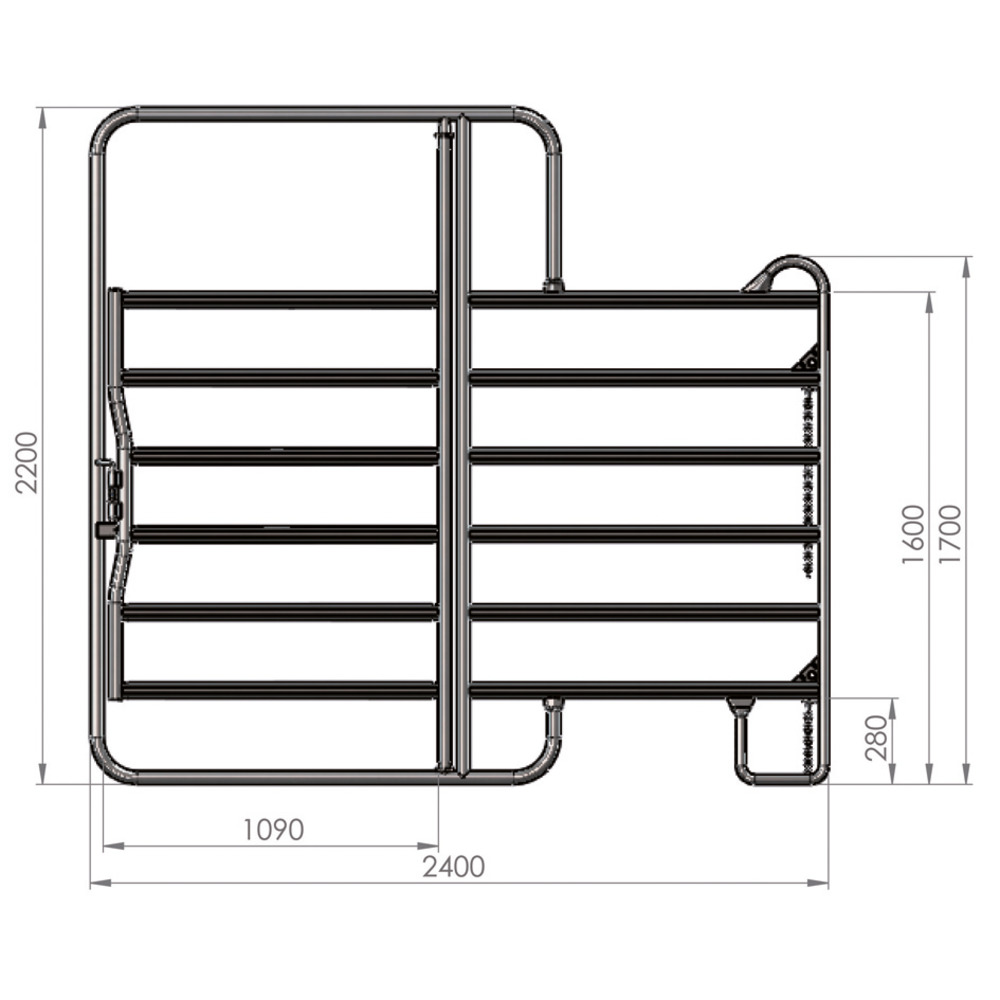 Weidepanel mit Tor