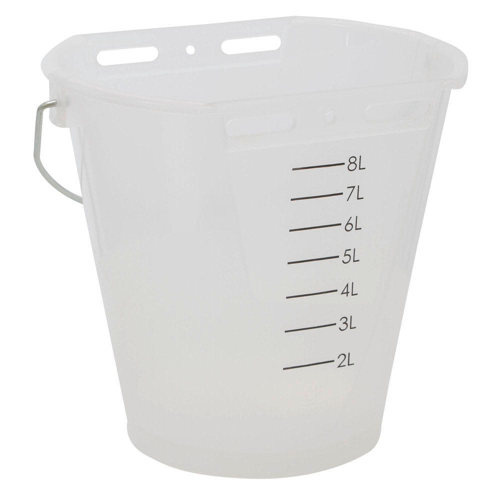 Tränkeeimer transparent weiß