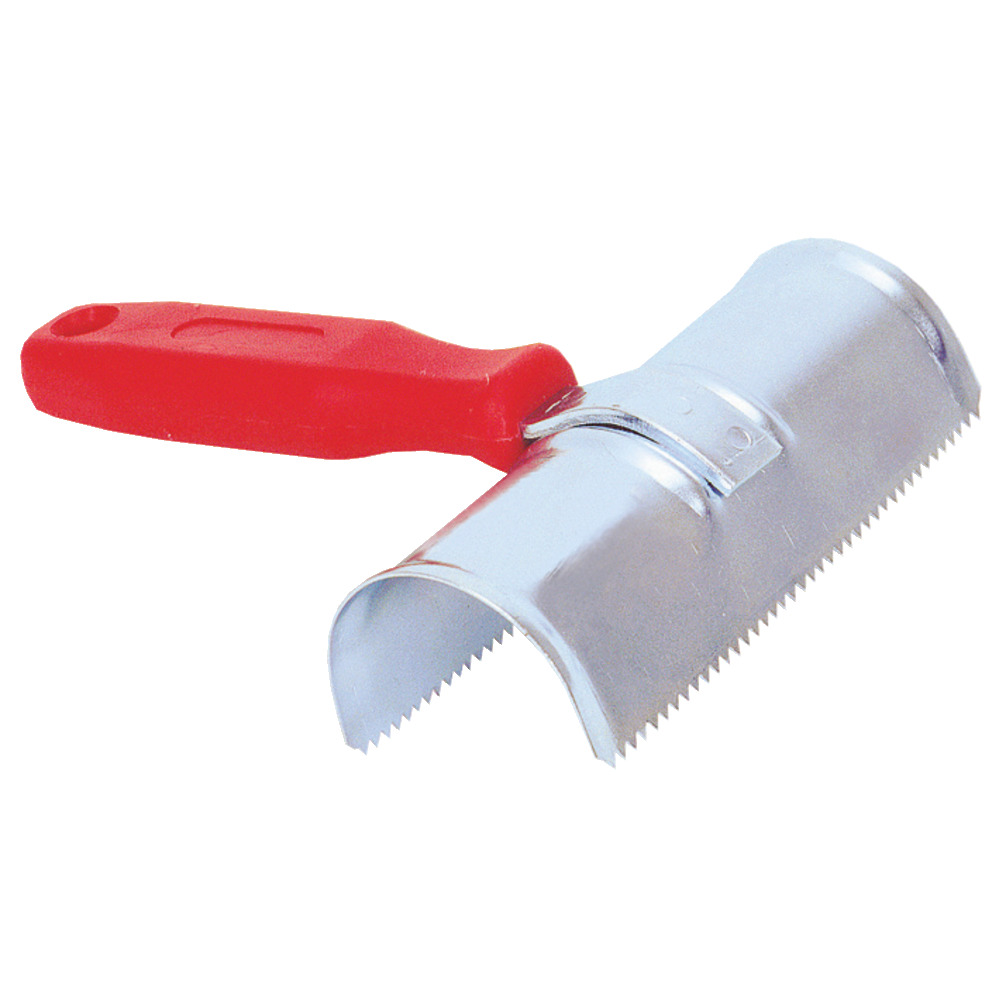 Metallstriegel halbrund