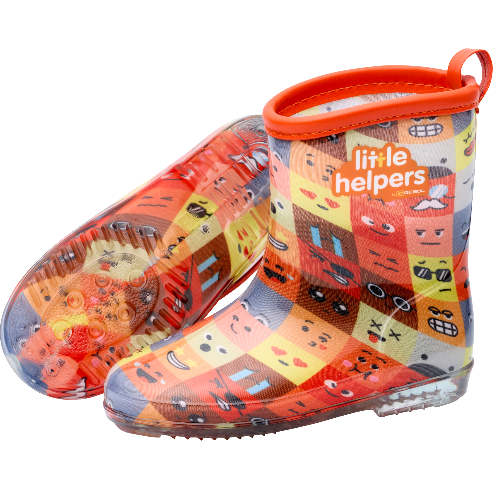 Gummistiefel Emoji orange