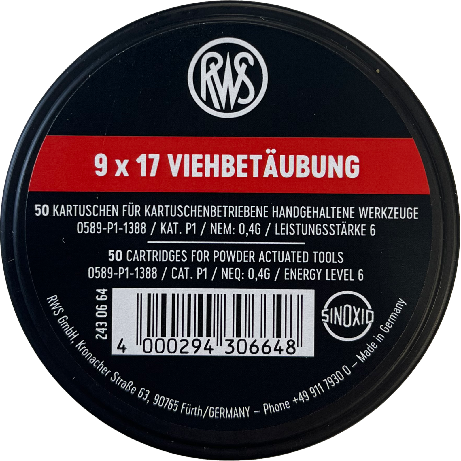 Schusspatronen für Bolzenschussgerät