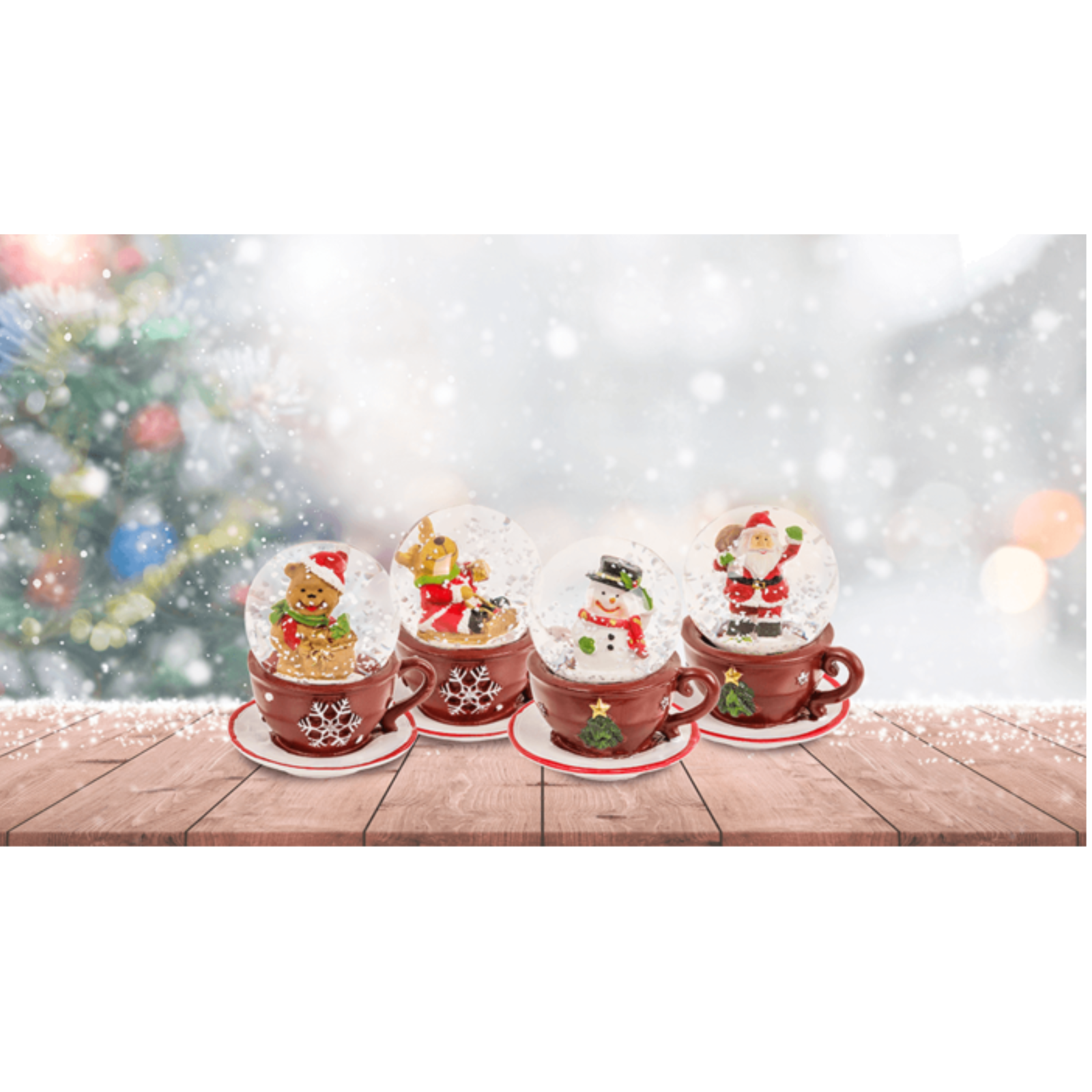 Schneekugel Weihnachtsfigur