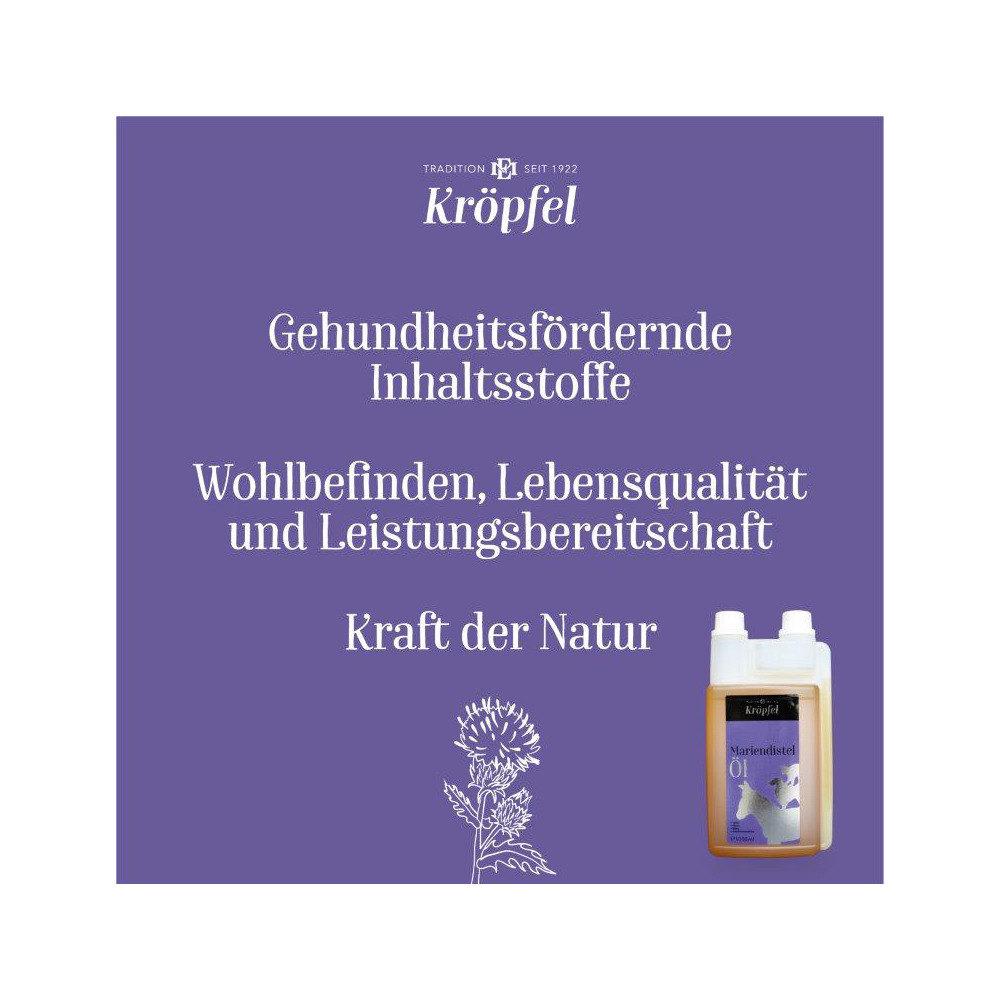 Mariendistelöl, 1 L