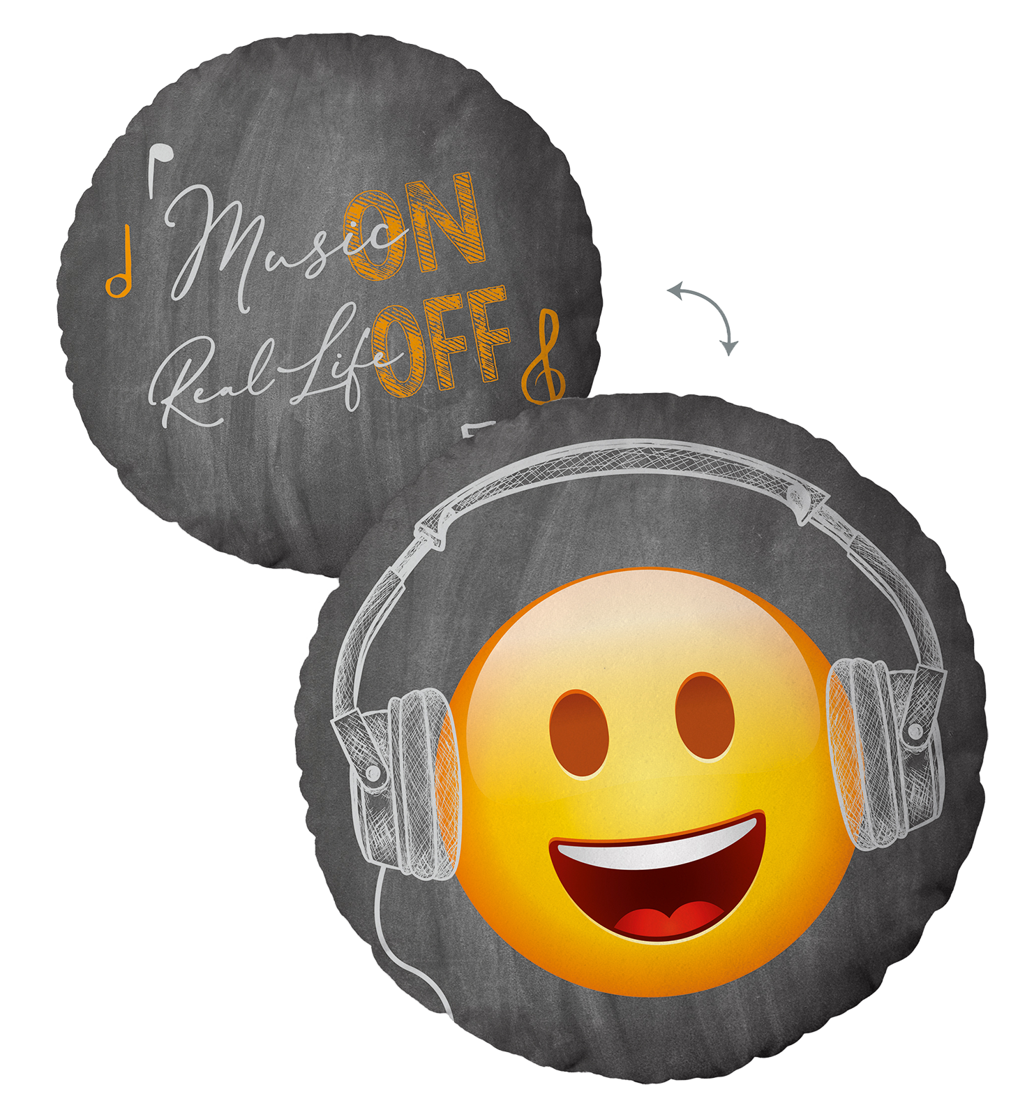 Dekokissen Smiley Musik