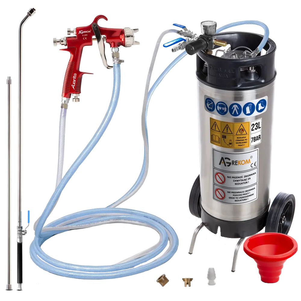 Weißel-Malerspritze 23 L Edelstahl fahrbar