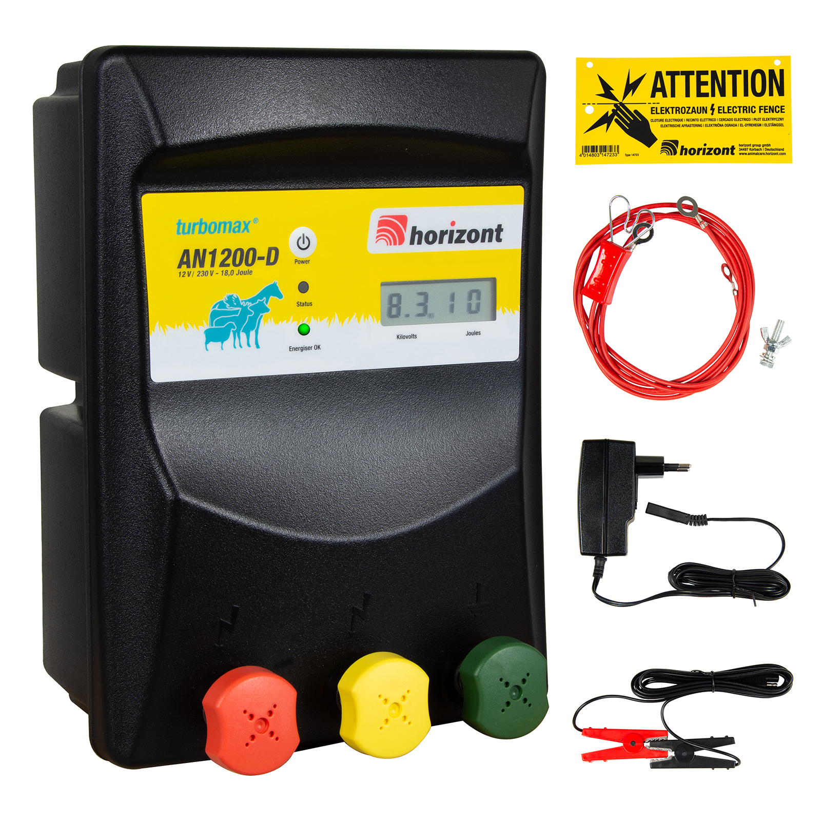 Weidezaungerät turbomax AN1200-D - 230/12V