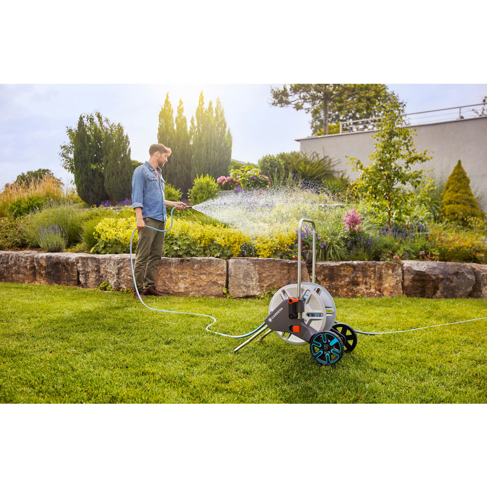Schlauchwagen Aqua Roll Metall Set