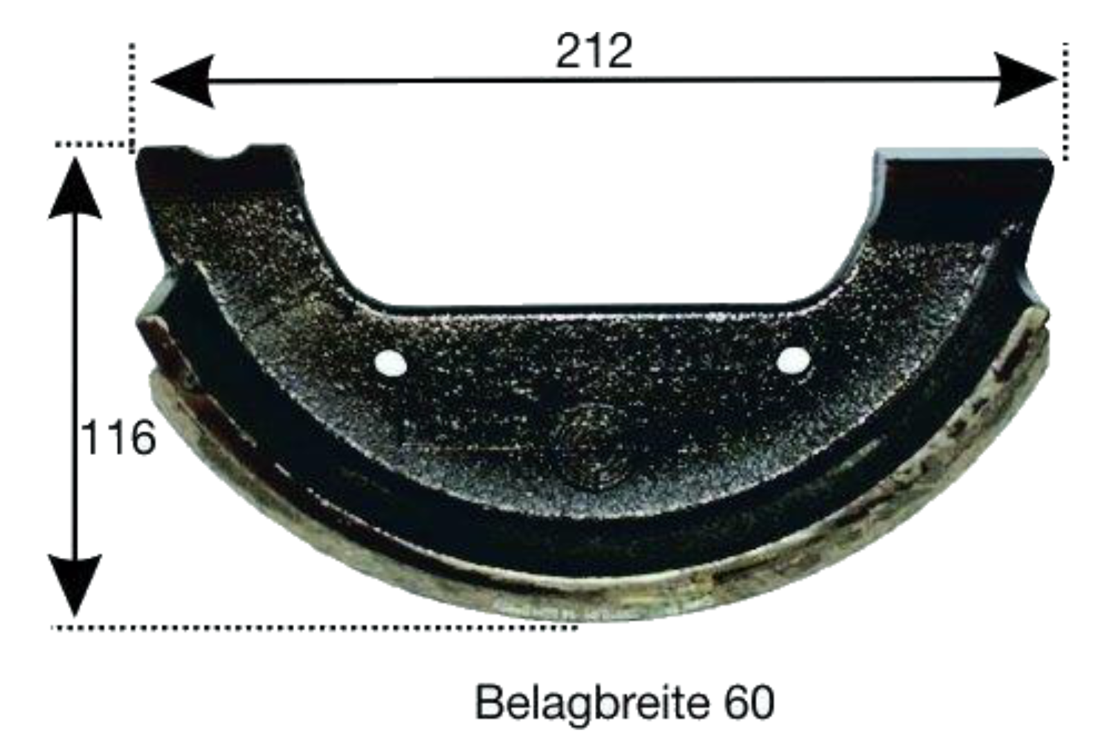 Bremsbacke zu Steyr 955, 964, 970