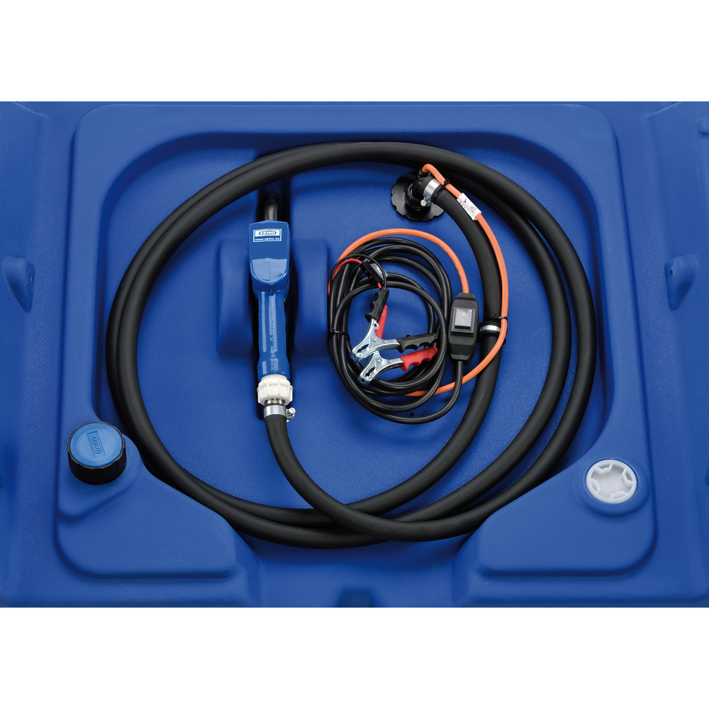 Mobiler Tank AdBlue 440l mit Tauchpume Centri SP30, 12V - inkl. Klappdeckel