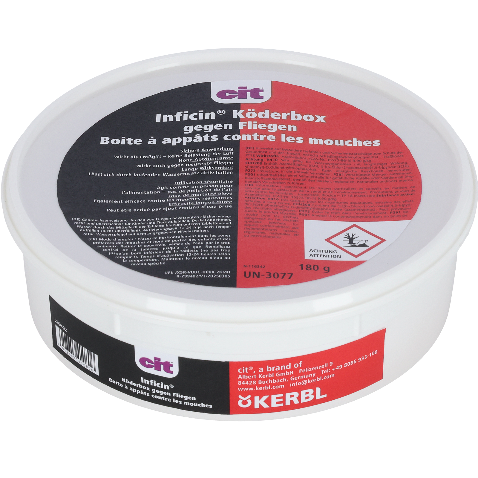 Köderbox Inficin gegen Stuben- und Stallfliegen 