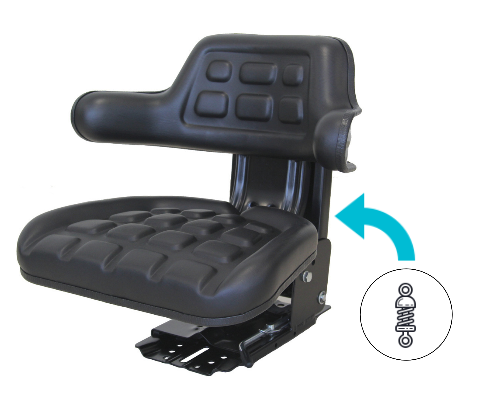 Traktorsitz / Schleppersitz VARIO mit Seitenstützen