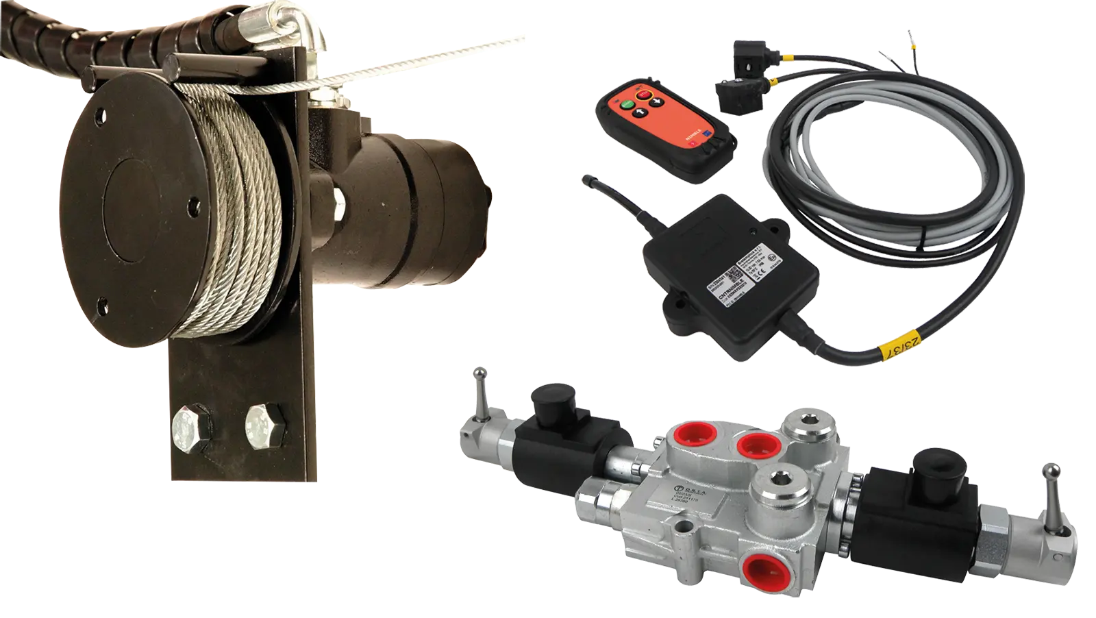 Kranseilwinde hydr. WE 700 mit Funk