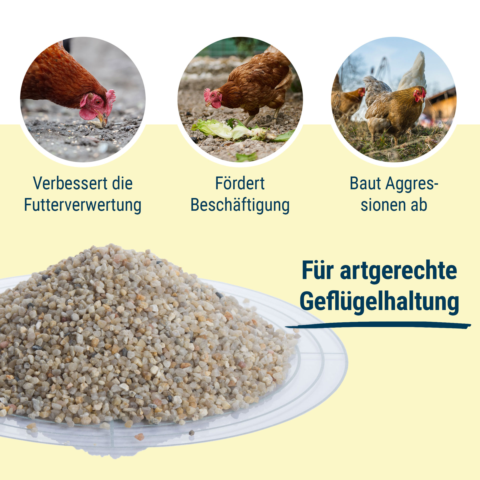 AVESGRAN® Geflügelgrit / Magenkies 1-2 mm - 25 kg Sack