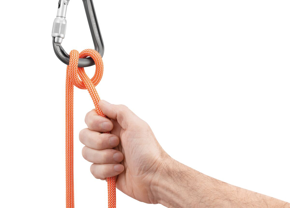 Karabiner birnenförmig, grau