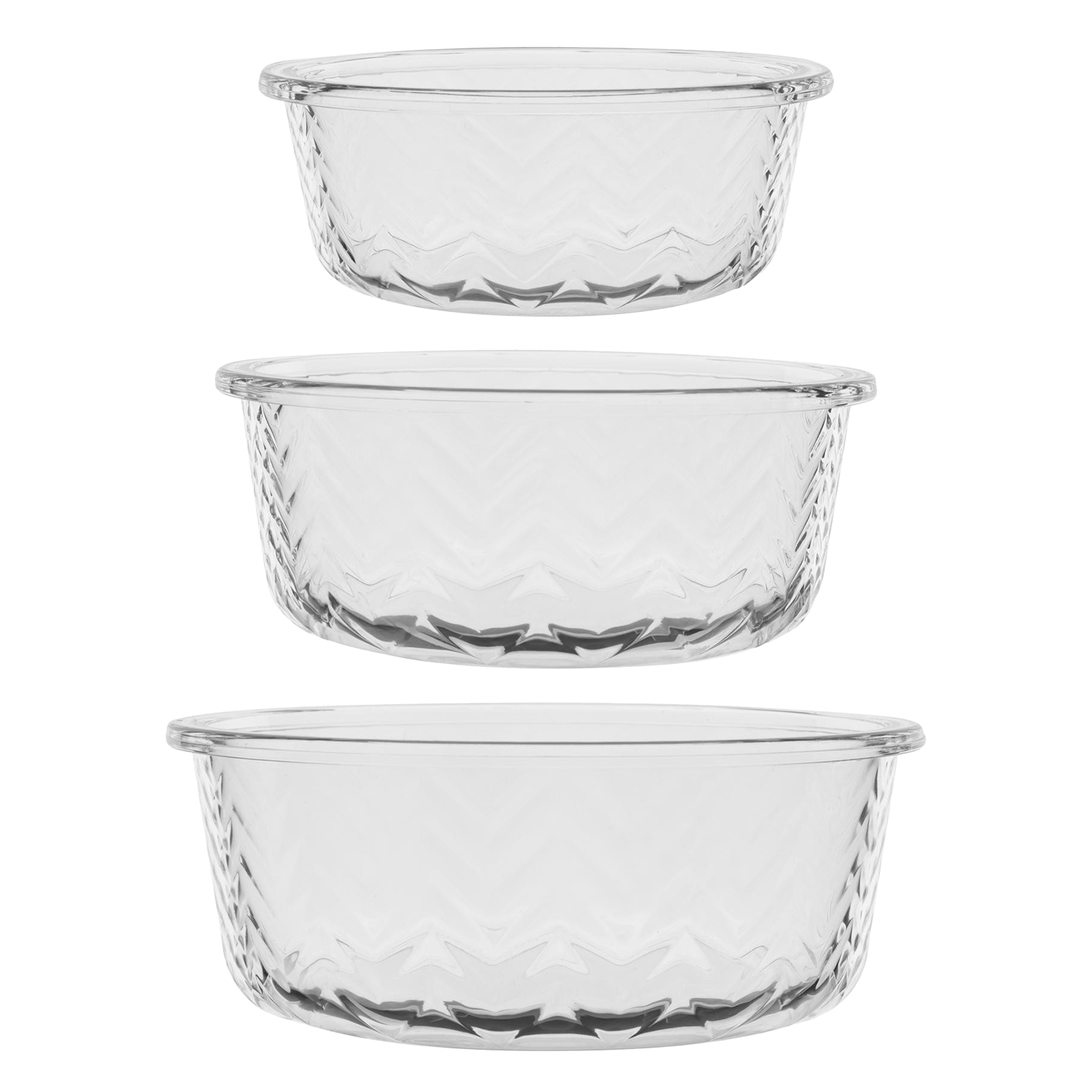 Vorratsdosen rund aus Glas 3er Set