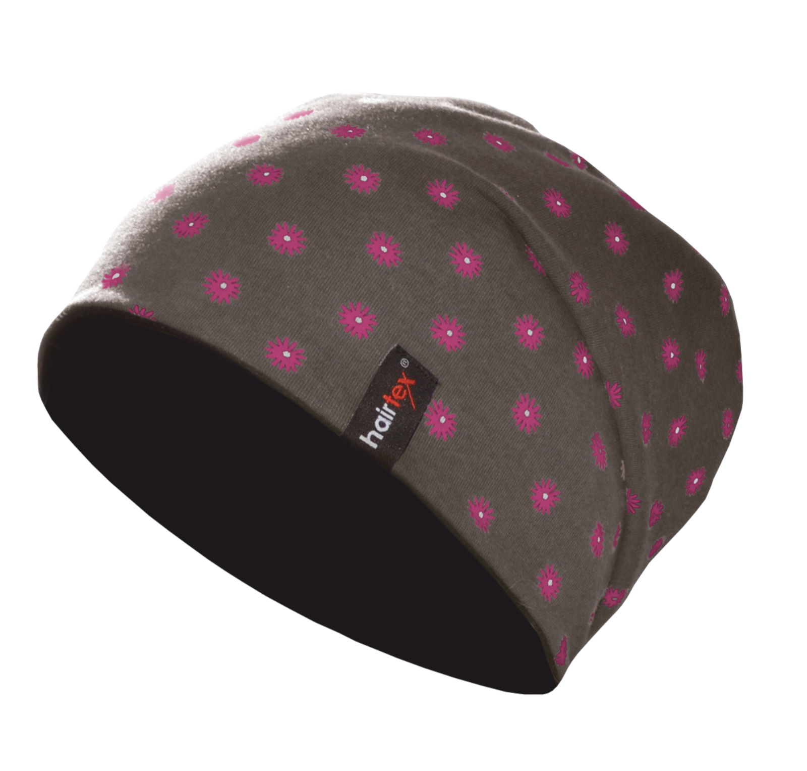 Stall-Beanie Blümchen Pink ONESIZE