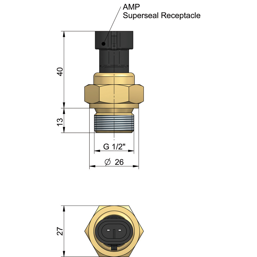 Temperatursensor IP69K