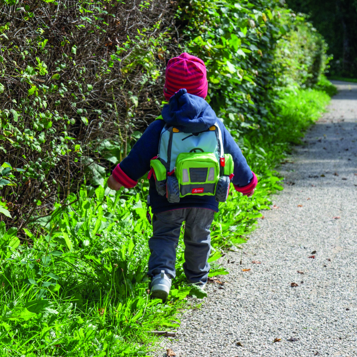 Rucksack Traktor grün