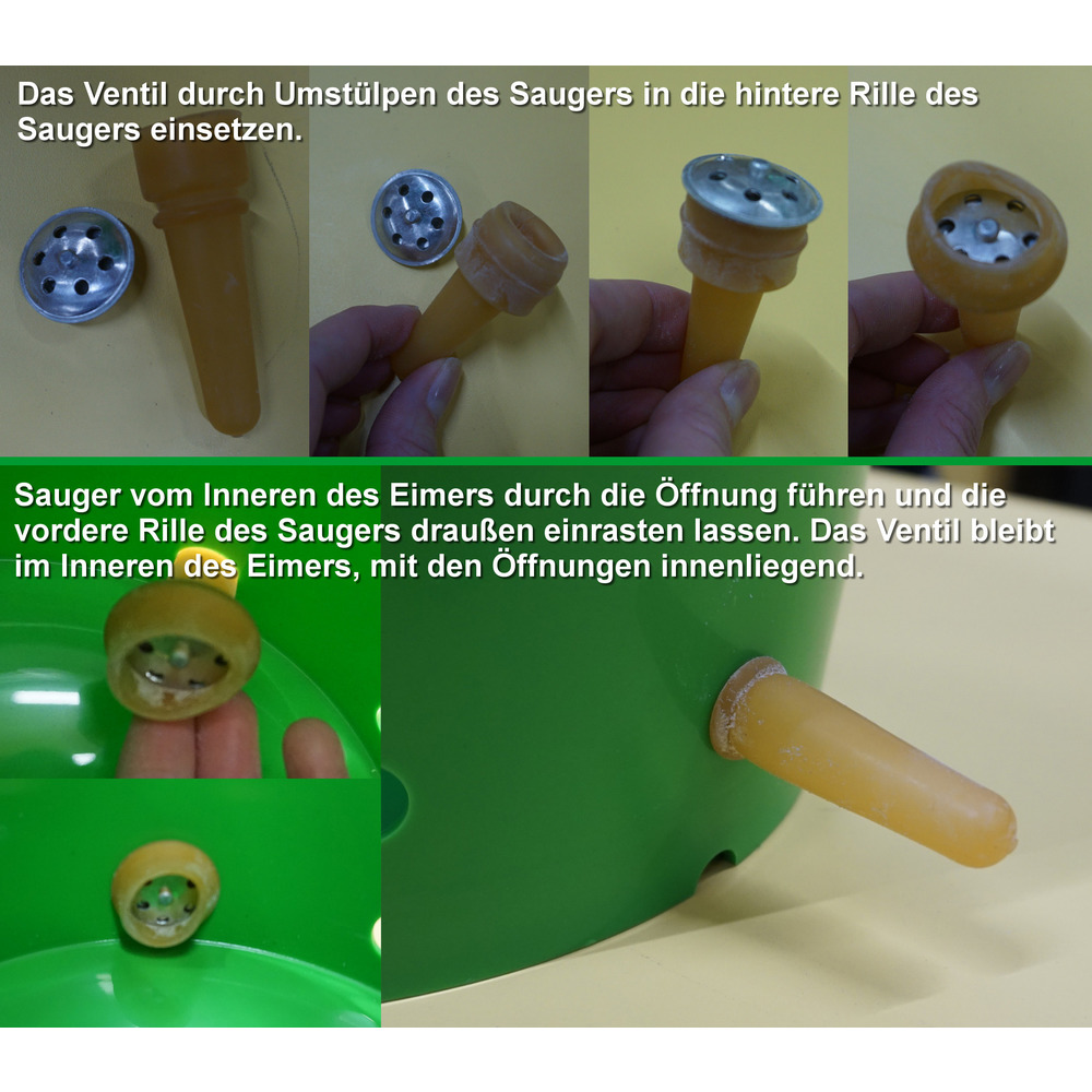 Ersatzsauger und Ventile, 6 Stk.