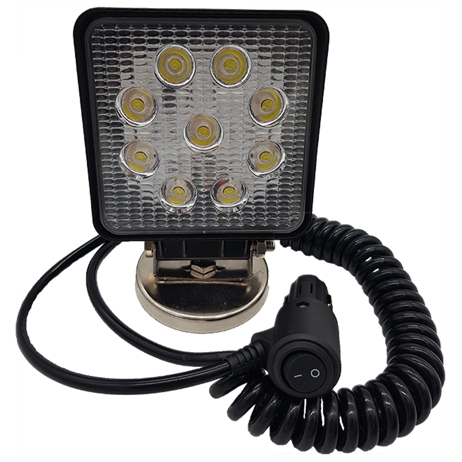 LED-Arbeitsscheinwerfer Magnetfuß, Spiralkabel