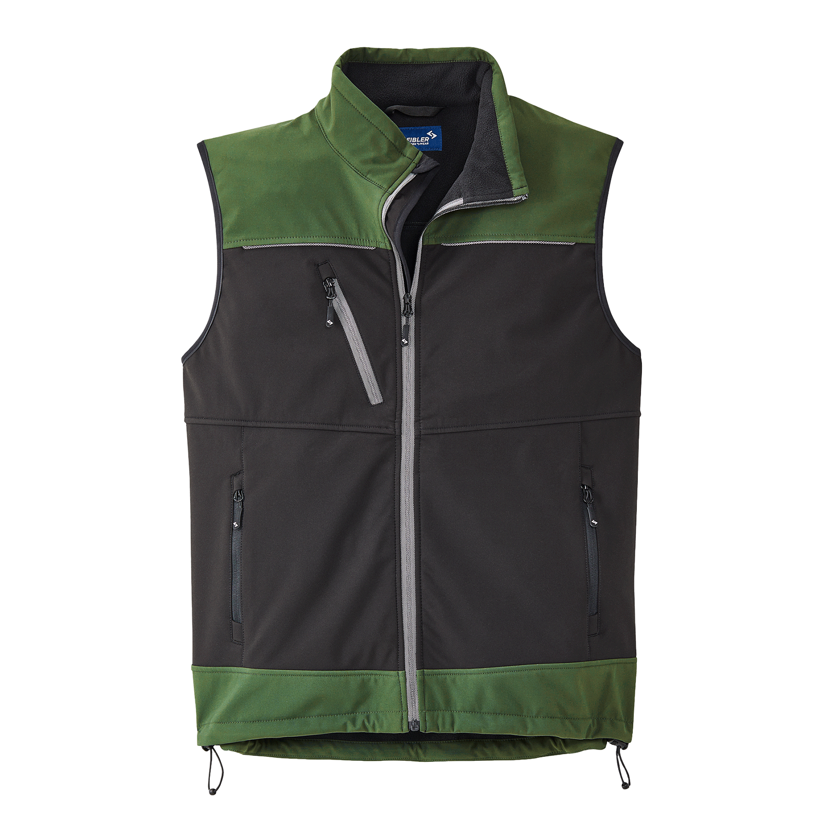 Softshellweste Active schwarz/ olive
