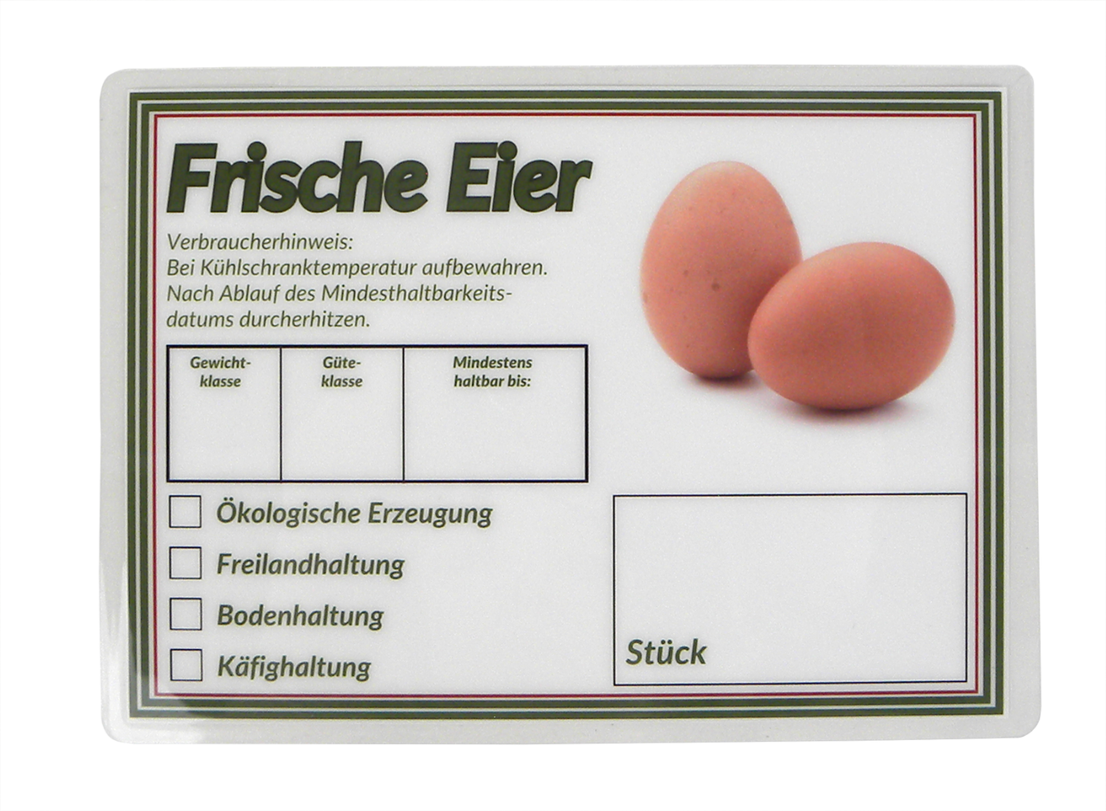 Laminat Preisschilder DIN A6