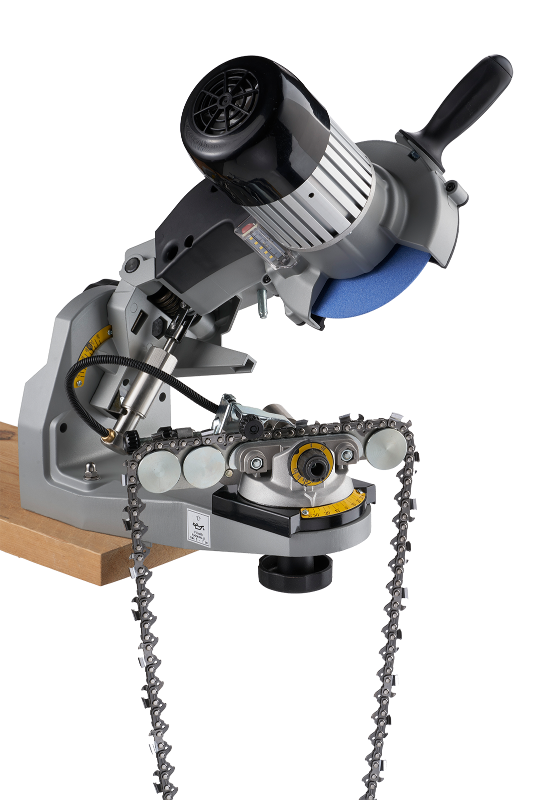 Kettenschärfgerät Super Jolly mit hydraulischer Klemme