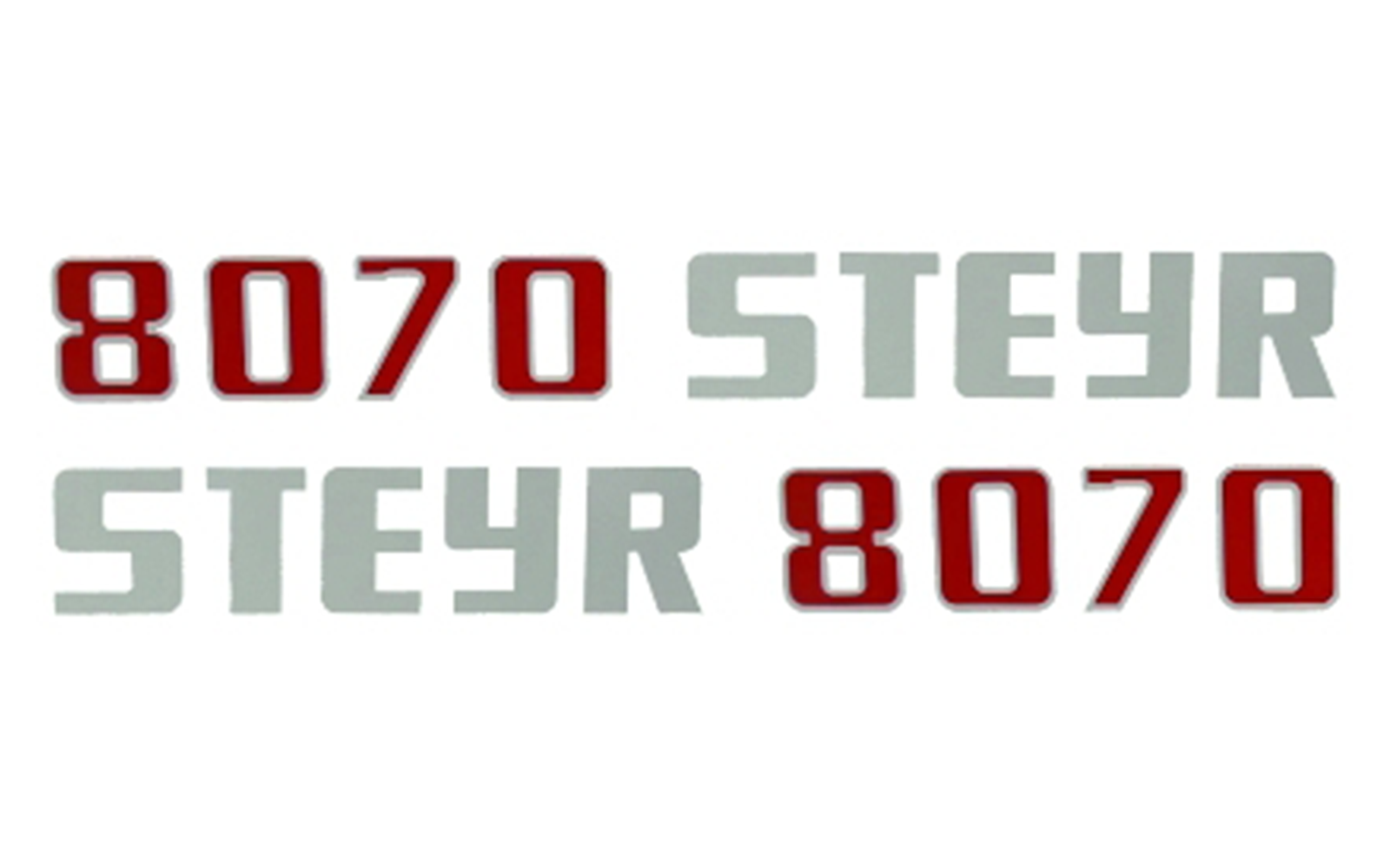 Aufkleber Set Steyr 8070