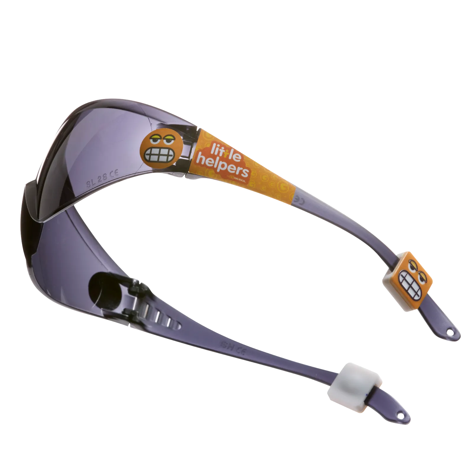 Schutzbrille Kinder getönt Emoji orange