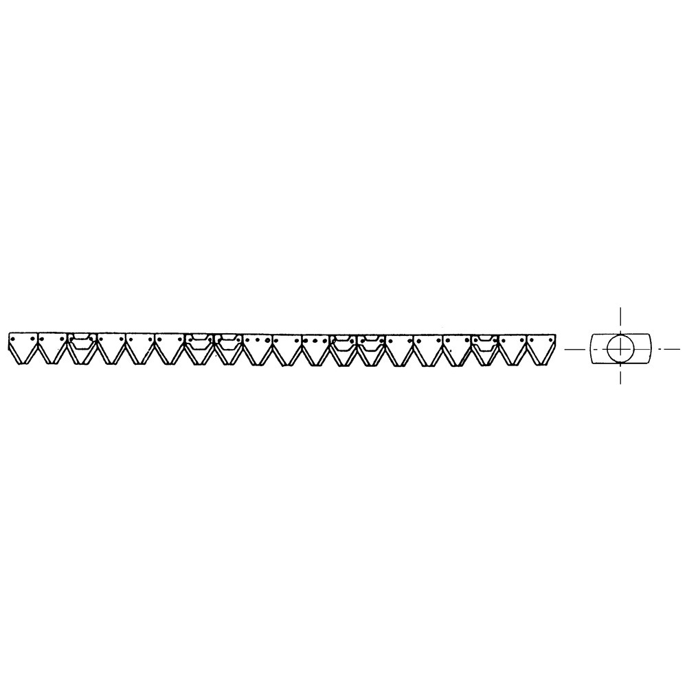 Mähmesser zu Reform Type 58, 158, 258, 110, 111, 112 mit Ovallöcher, Lochabstand 102 mm