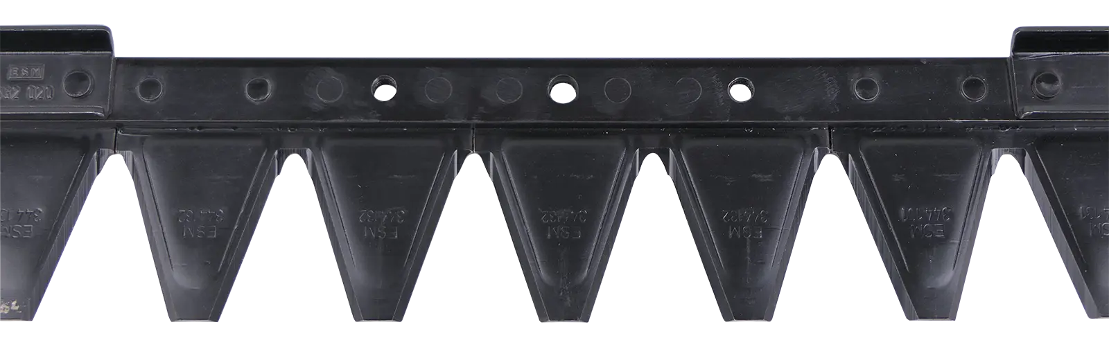 Mähmesser 107 cm, 21 Klingen, zu Universalbalken SC, 2 Gewindelöcher M8, Lochabstand 101,6 mm, anstelle ESM 248.1780