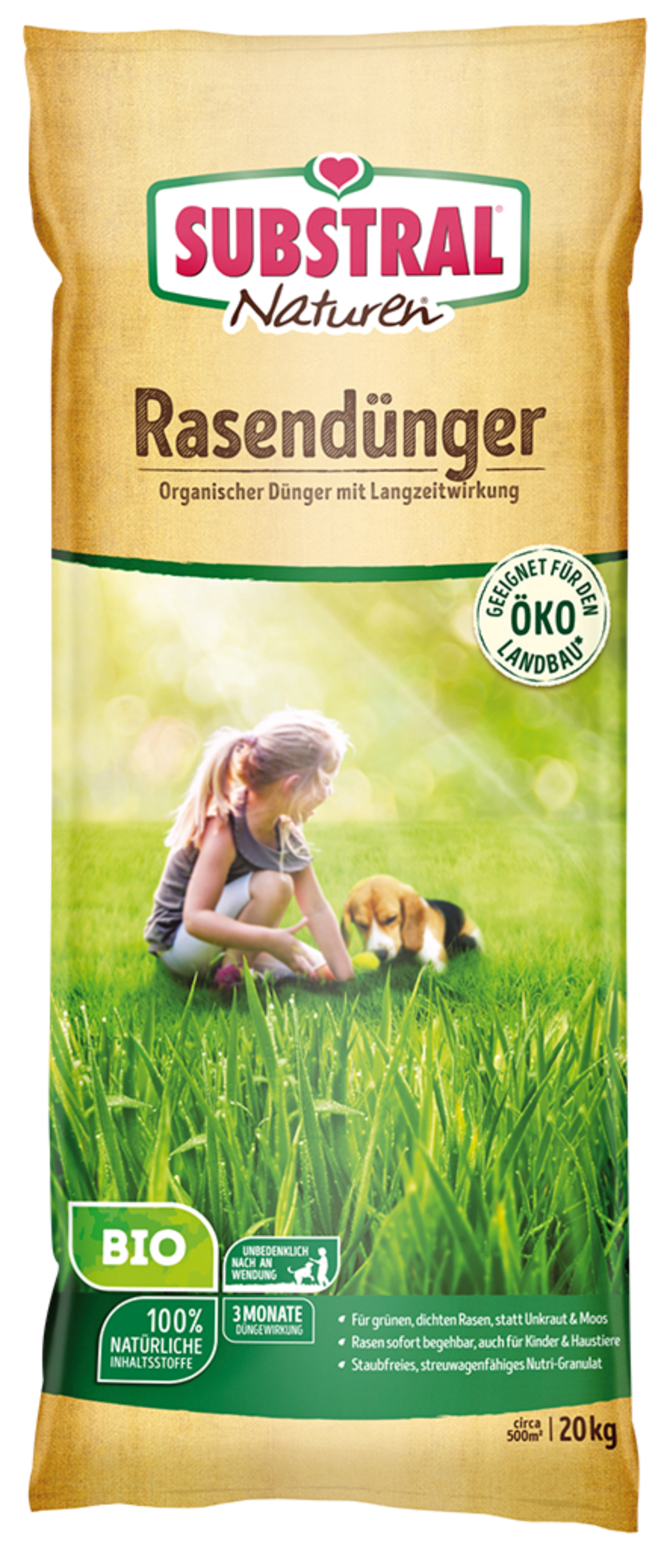 Organic lawn fertilizer SB NAT 20 kg
