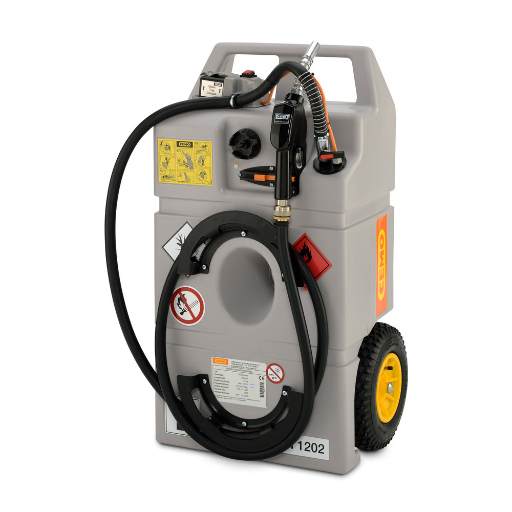 Dieseltrolley 100 L Akku Elektropumpe