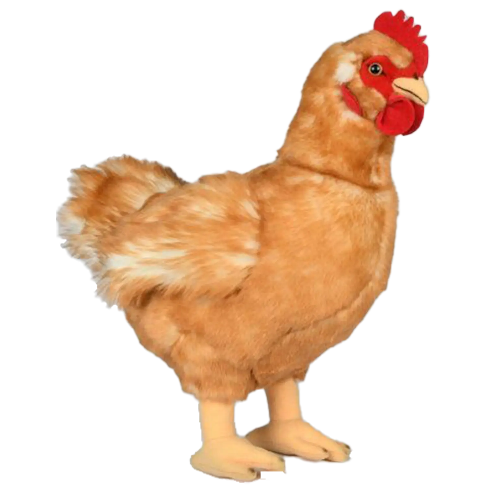 Henne mit Ei stehend aus Plüsch