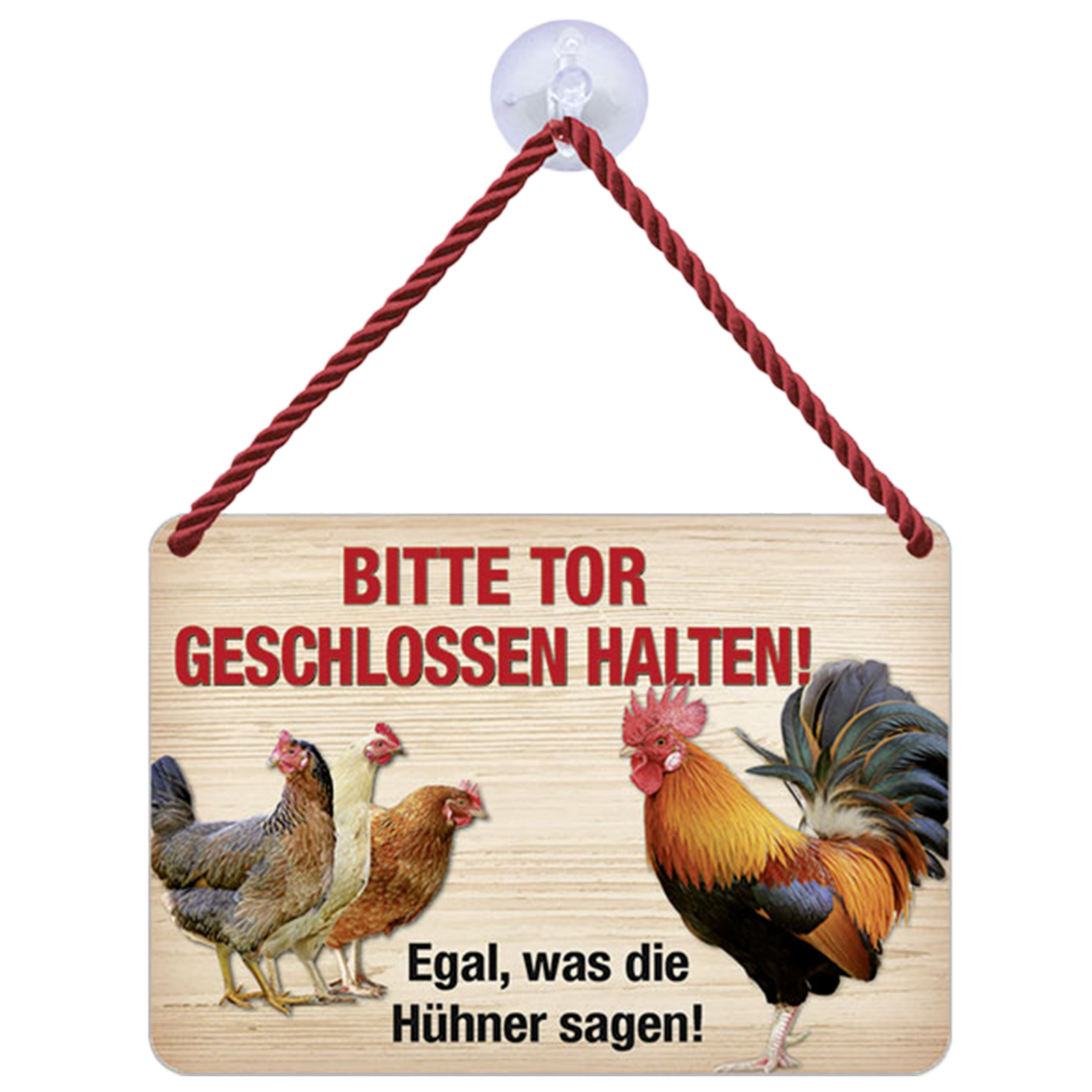 Hängeschild Bitte Tor geschlossen halten!