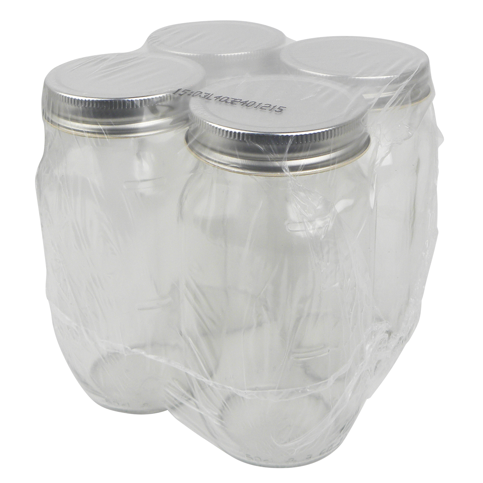 Saftflasche Multi 4-er mit Schraubdeckel silber GPI