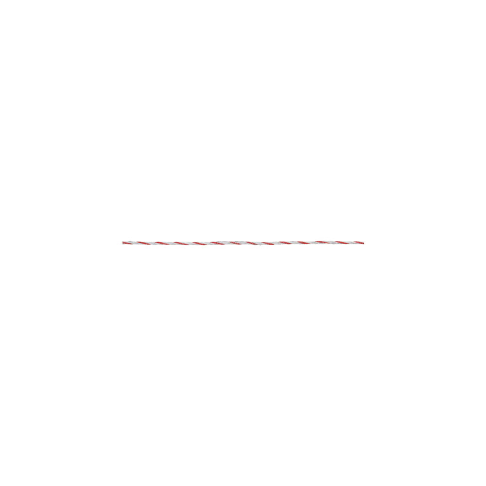 Litze Profi weiß/rot, 2 mm / 400 m