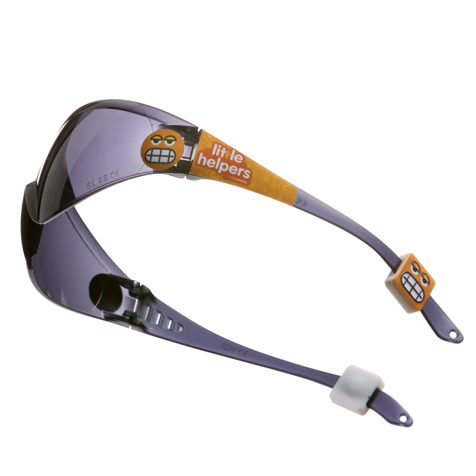  Schutzbrille Kinder getönt Emoji orange