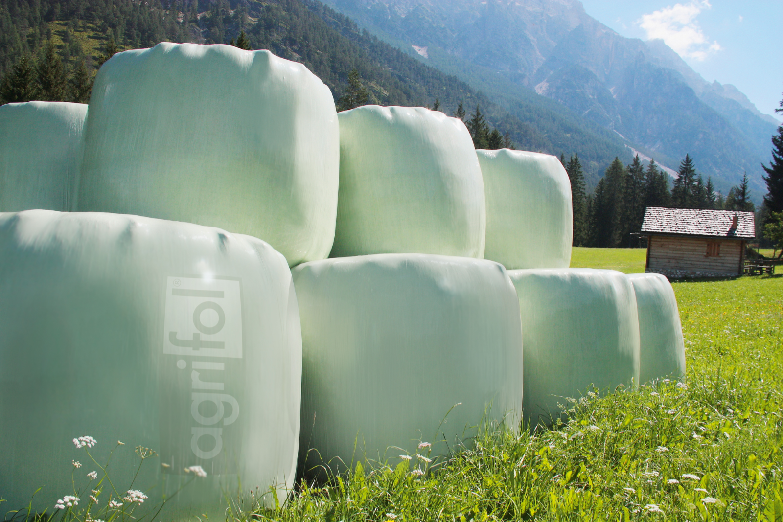 Rundballen Stretchfolie agrifol 0,5 x 1.800 m regeneratfrei
