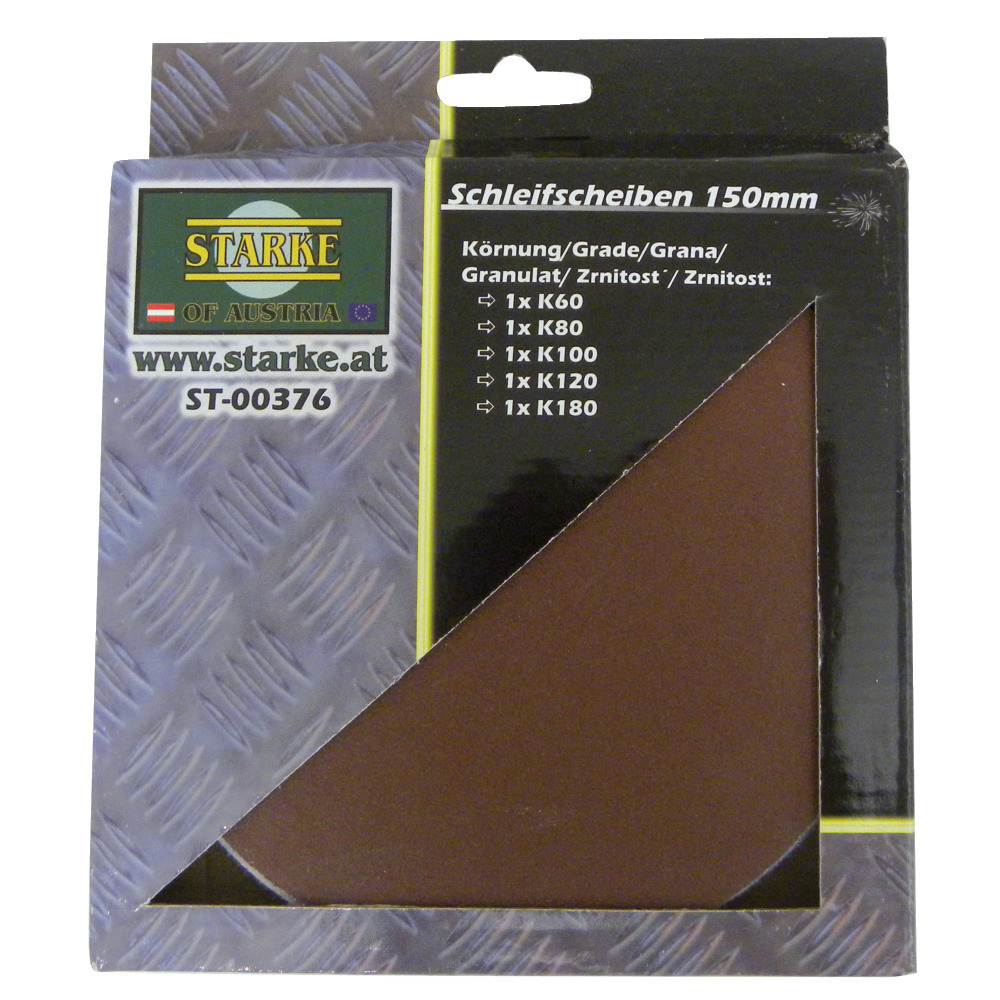 Schleiftellerset, 5-tlg.