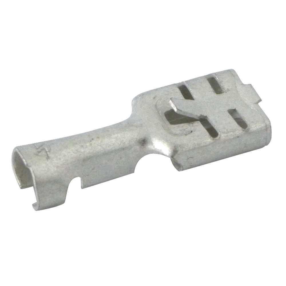 Flachsteckhülse mit Arretierung