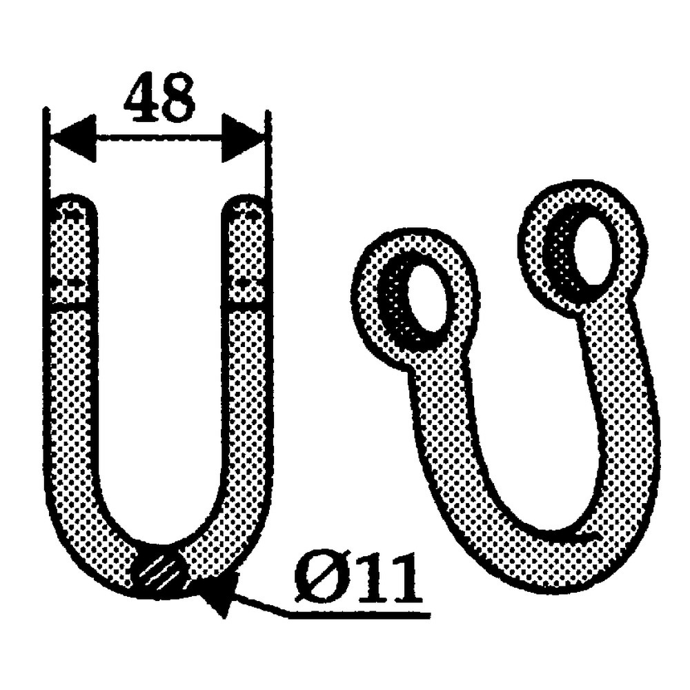 Schäkel 52x48 mm, Ø 11 mm