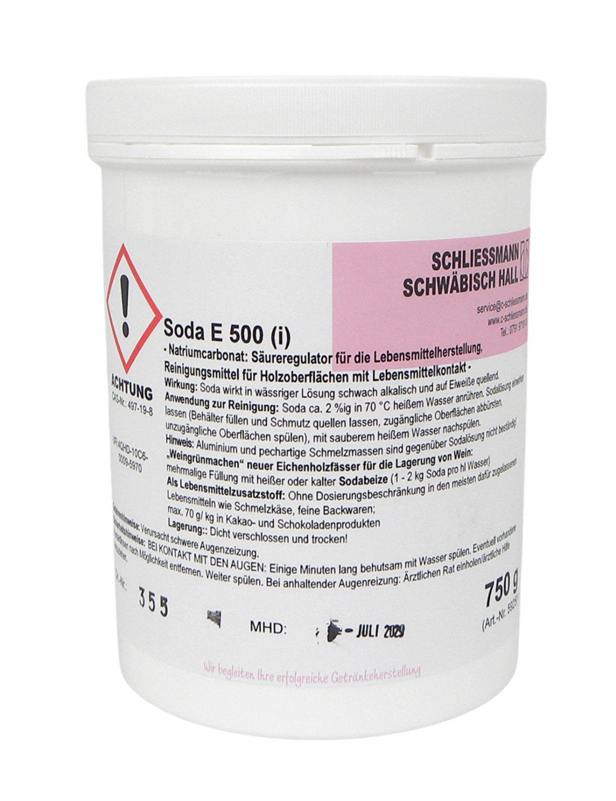 Soda E500 750g