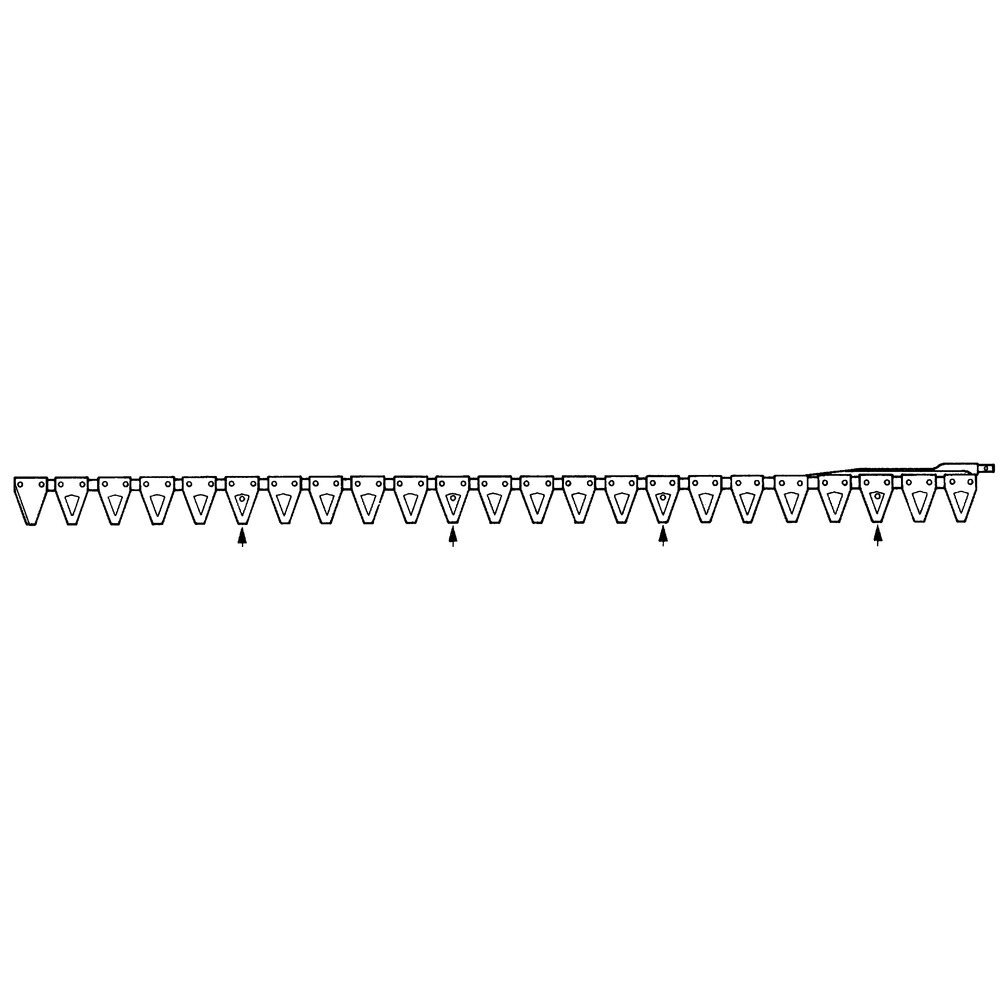Untermesser Busatis 170cm 23 Klingen, 4 Pilzklingen, 1 Endklinge