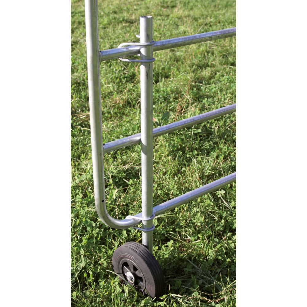 Stützrad für verstellbare Weidetore