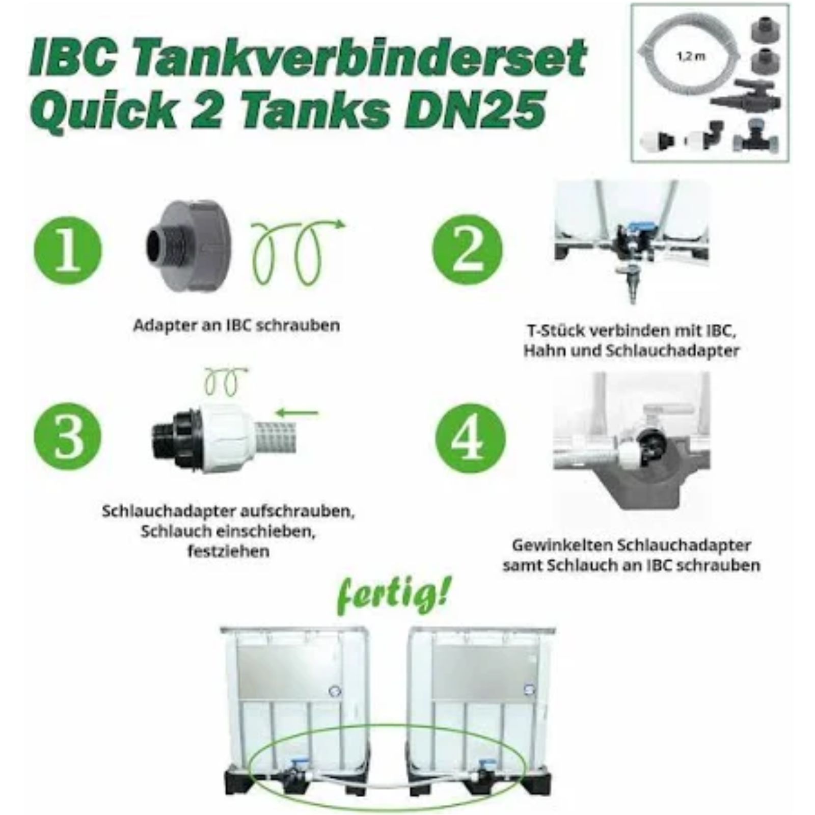 IBC Tankverbinder-Set Q DN25