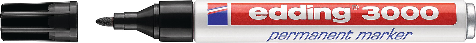 Lackmarker Edding 3000, 1,5-3 mm, schwarz