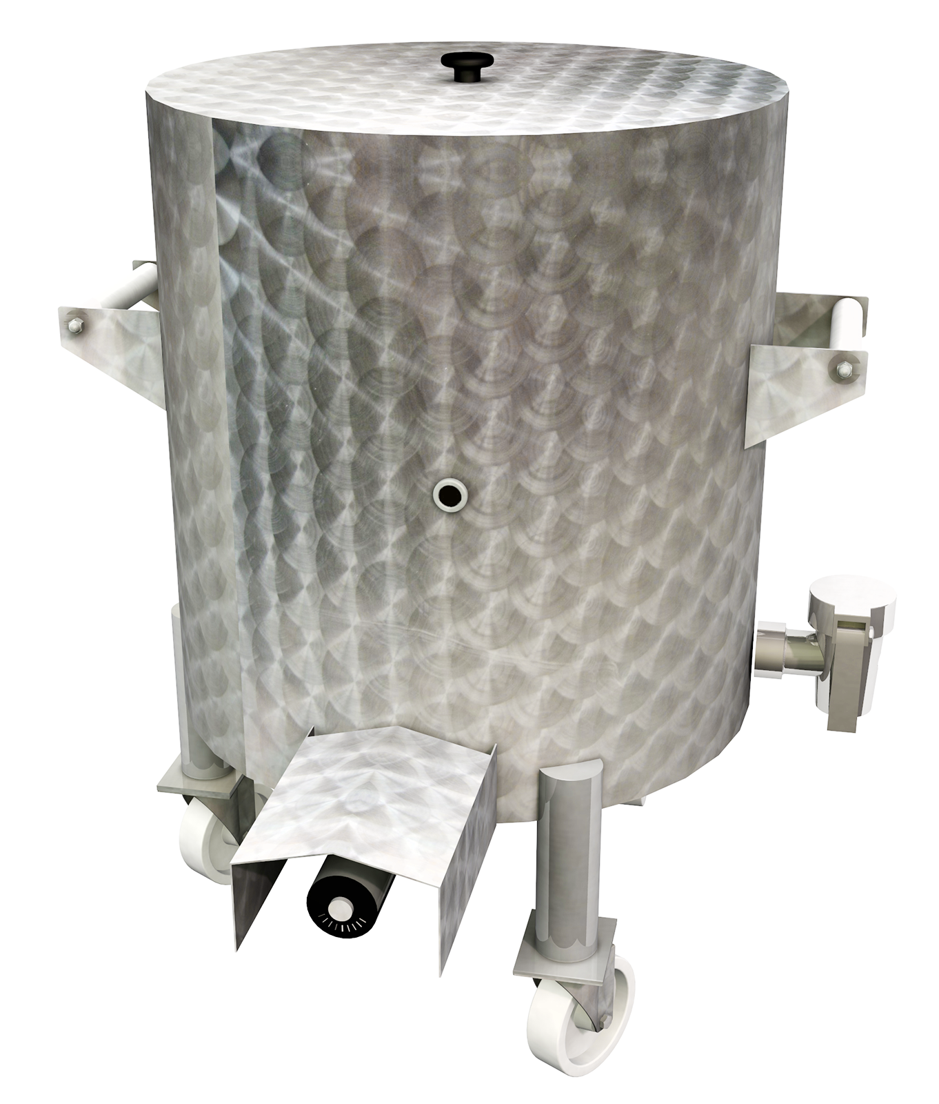 Beistellkessel rund aus Edelstahl 150 l
